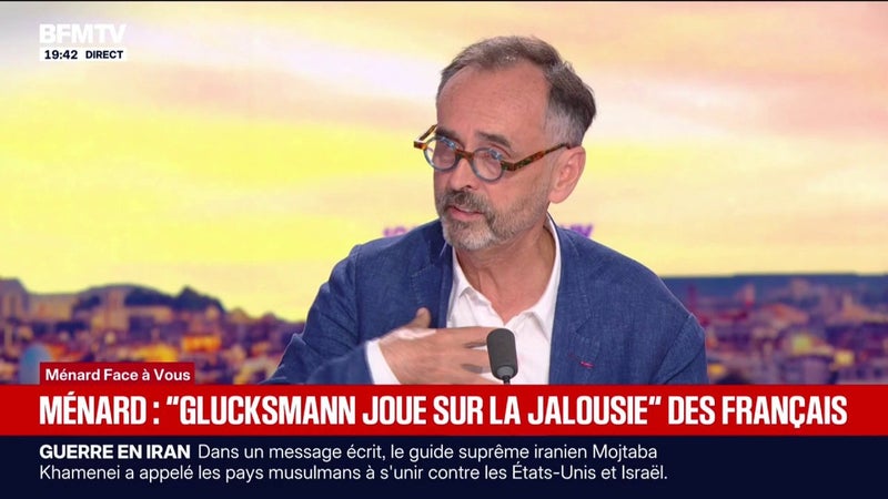 Robert Ménard, maire DVD de Béziers, sur l'héritage: "Raphaël Glucksmann confond tout"