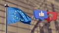 Réseaux sociaux et Europe (Illustration)