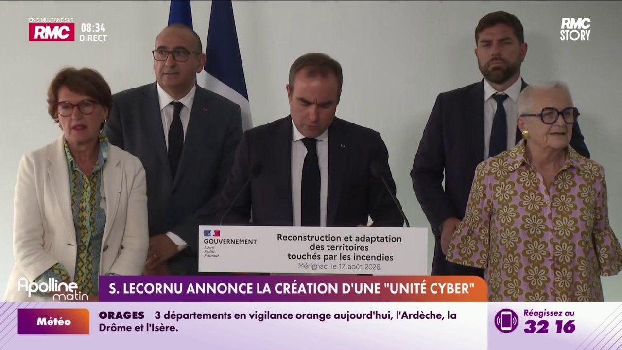 Sébastien Lecornu annonce la création d'une "unité cyber"