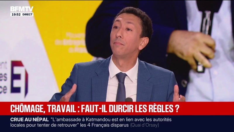 "À force de considérer qu'on pouvait travailler moins et mieux vivre, on s'est appauvri", pointe Othman Nasrou, vice-président des Républicains