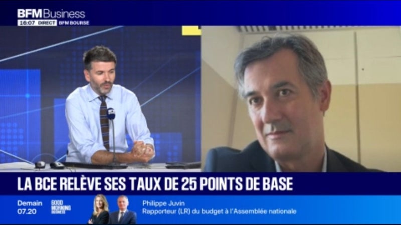 La BCE relève ses taux de 25 points de base 📈