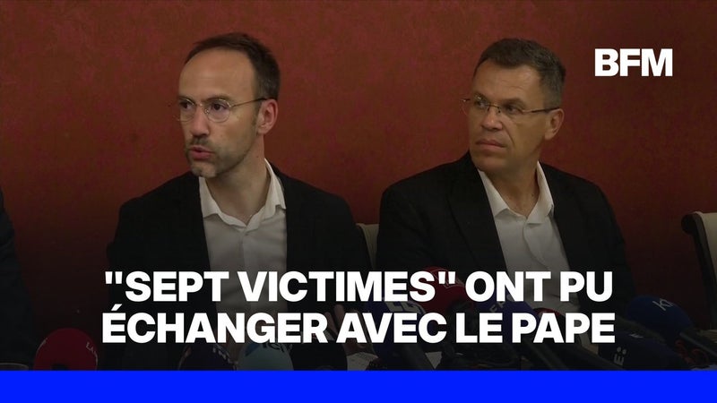Sept victimes d'abus sexuels ont été reçues par Léon XIV ce dimanche