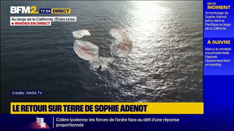 Retour sur terre de Sophie Adenot: amerrissage réussi de la capsule Dragon de SpaceX
