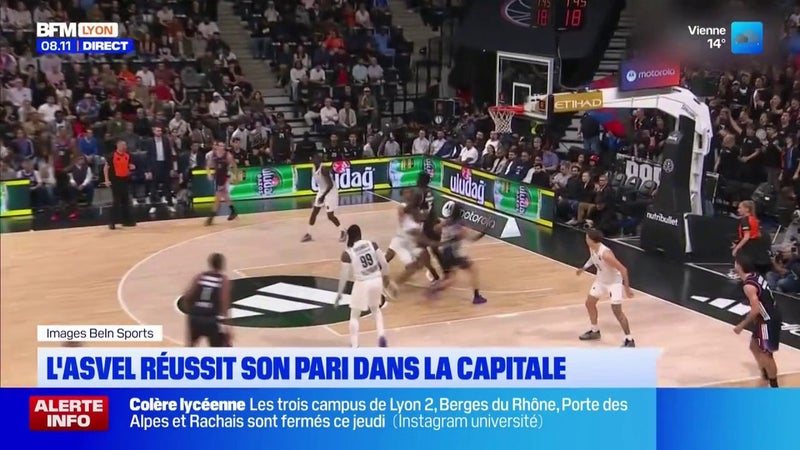 L'ASVEL réussit son pari dans la capitale en Euroligue
