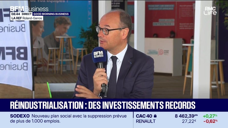 Sébastien Martin (ministre de l'Industrie) : Réindustrialisation, des investissements records - 27/08