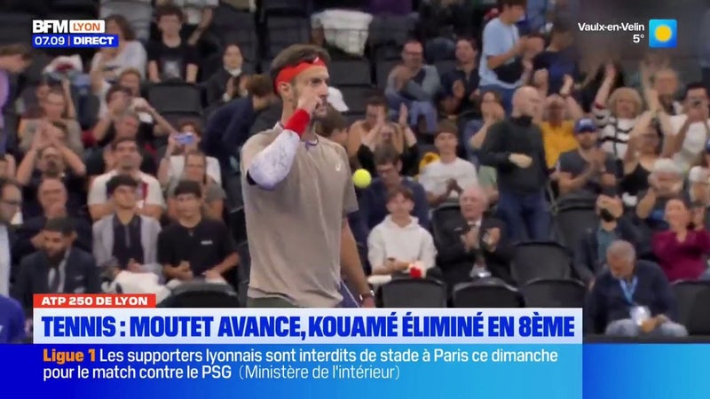 Tennis : Moutet avance, Kouamé éliminé en 8es