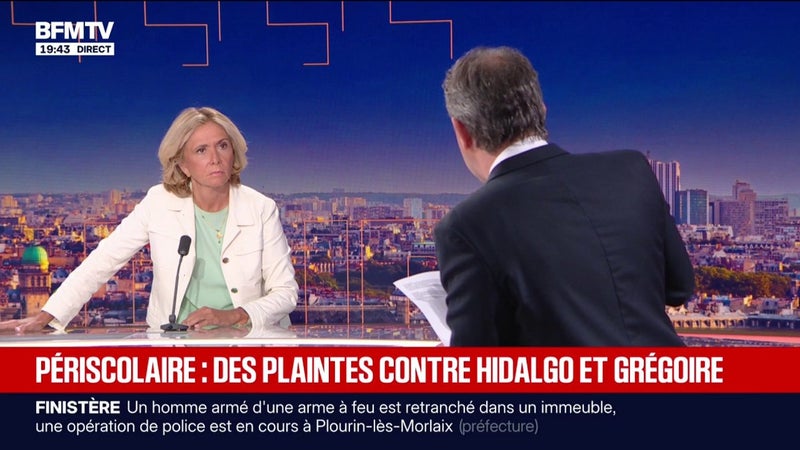 Scandale du périscolaire à Paris: "C'est une tragédie", affirme Valérie Pécresse, présidente LR de la région Île-de-France