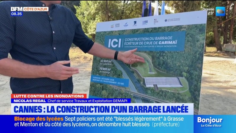 Cannes : un bassin de rétention pour limiter les risques d’inondations