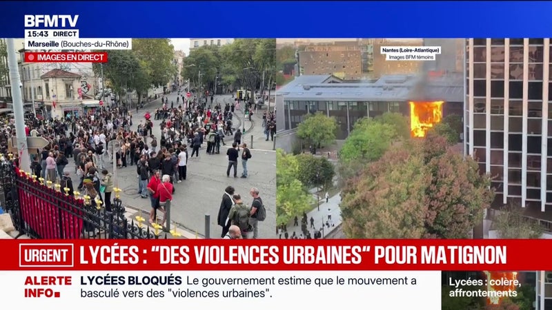 LFI "à l'origine du mouvement" lycéen: l'USL réfute cette affirmation et parle d'"infantilisation" du gouvernement
