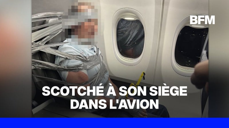 Aux États-Unis, un passager violent, maîtrisé et scotché à son siège dans un avion