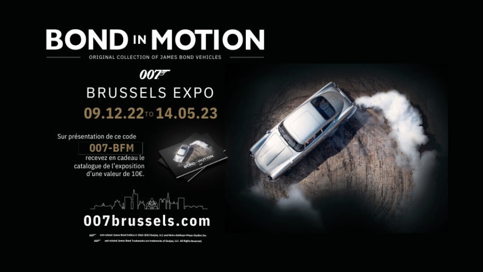 A gagner : 2 séjours à Bruxelles et vos entrées pour Bond in Motion