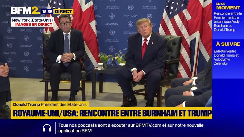 Des relations États-Unis/Royaume-Uni jugées "meilleures" avec Andy Burnham qu’avec Keir Starmer, selon Donald Trump