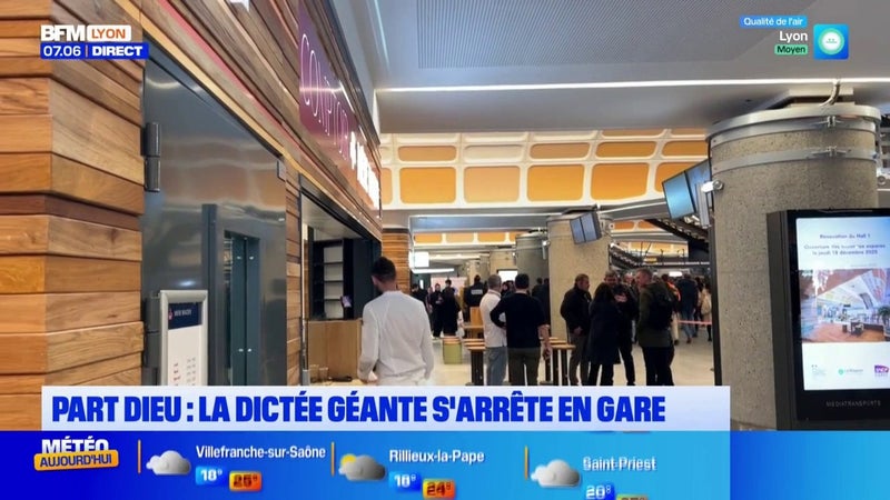 La dictée en gare fait étape ce mercredi 16 septembre à Lyon Part Dieu