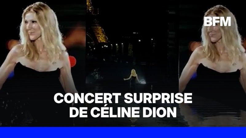 Céline Dion chante au défilé L'Oréal lors de la Fashion Week