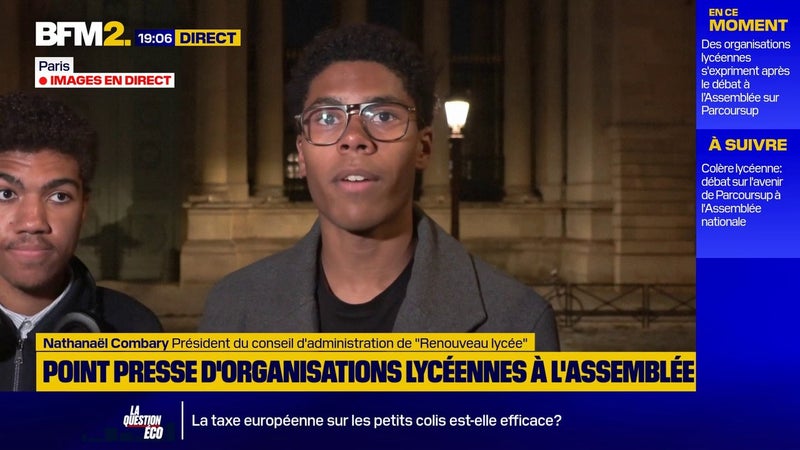 "On n'a rien obtenu" : Nathanaël Combary, président du conseil d'administration de "Renouveau lycéen", juge "décevant" le débat sur Parcoursup
