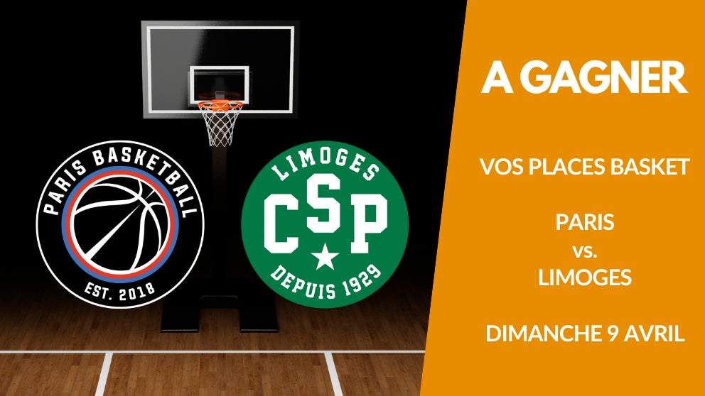 A gagner : vos places pour le match de basket Paris vs Limoges