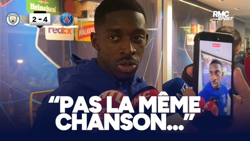 Manchester City 2-4 PSG : “En octobre ce n’est pas la même chanson qu’en mars”, Dembélé veut prendre "match après match"
