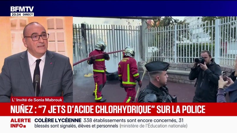 Blocage des lycées: Laurent Nuñez, ministre de l'Intérieur, évoque "440 interpellations" ce mardi 29 septembre