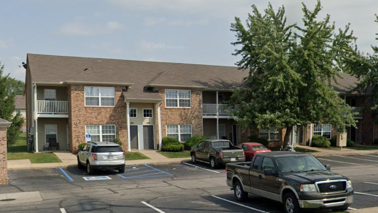 L'appartement dans lequel l'homme a été tué, dans le comté de LaPorte dans l'Indiana (États-Unis)