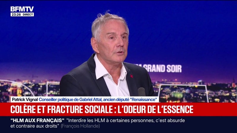 Colère et fracture sociale en France: "Je sens que ça va péter", lance Patrick Vignal, conseiller politique de Gabriel Attal