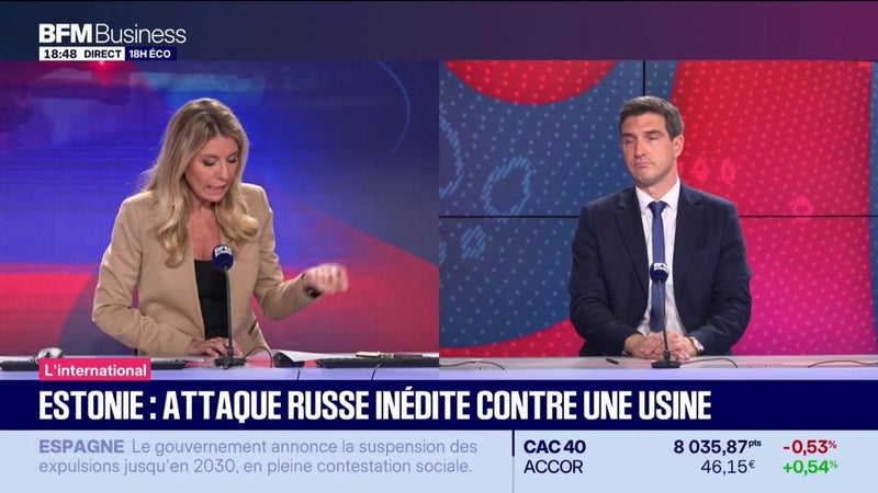 Une attaque russe inédite contre une usine en Estonie