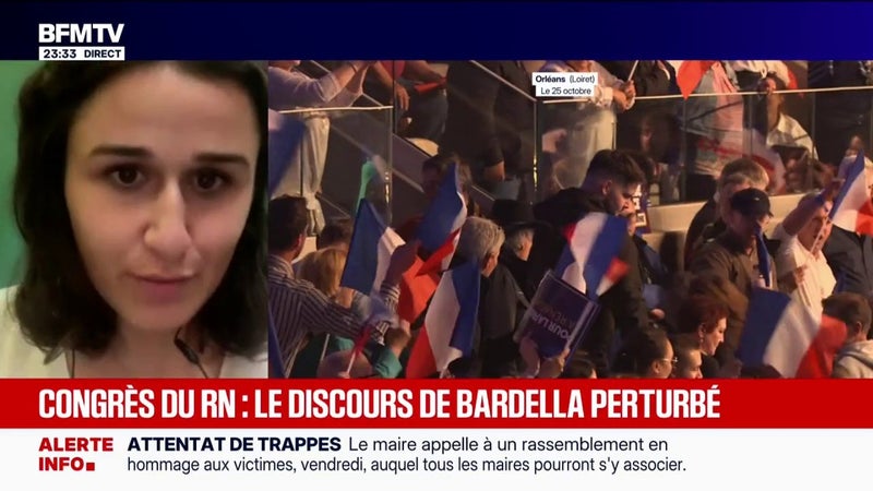 Discours de Jordan Bardella perturbé par l'Union des étudiants juifs de France: "Les militants de l'UEJF se sont fait tabasser", dénonce la présidente Léa Hanoune sur BFMTV