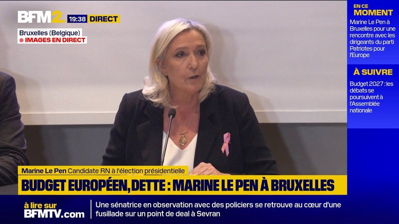 "Tout cela n'est pas sérieux": Marine Le Pen dénonce le "verrouillage plus d'un an à l'avance" du futur budget européen