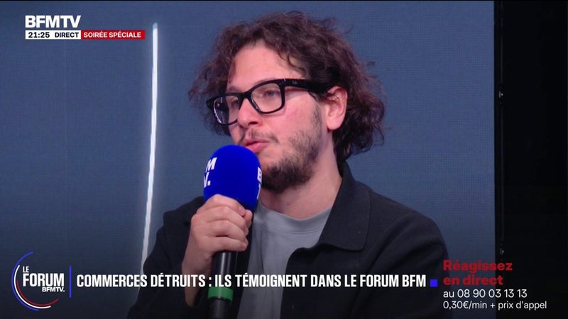 FORUM BFMTV - Violences le week-end du 17-octobre: "On regarde ça, on est dévasté", déclare Svetlan, président-fondateur du "Coin des Barons" qui vend des cartes à jouer