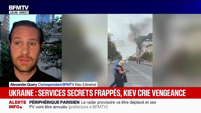Le siège des services de sécurité touché en Ukraine: au moins sept personnes ont été blessées