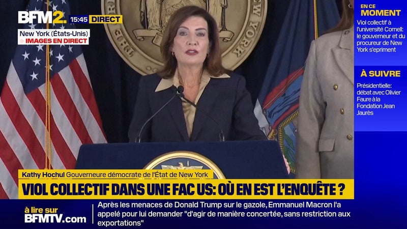 Affaire Cornell: la gouverneure de New York promet de réformer la loi sur les victimes de viol en état d'ébriété