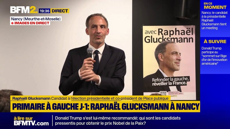 Primaire sociale-démocrate: "Chez nous, ce n'est pas la justice qui décide qui est candidat", lance Raphaël Glucksmann