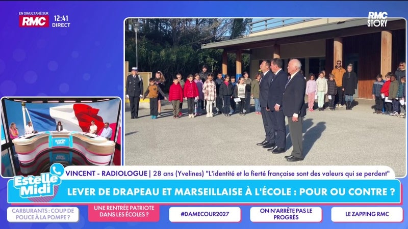 Lever de drapeau et Marseillaise à l'école : "On manque cruellement de fierté républicaine", regrette Vincent