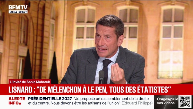 "Les fonctionnaires n'en peuvent plus", s'alarme David Lisnard, candidat à l'élection présidentielle