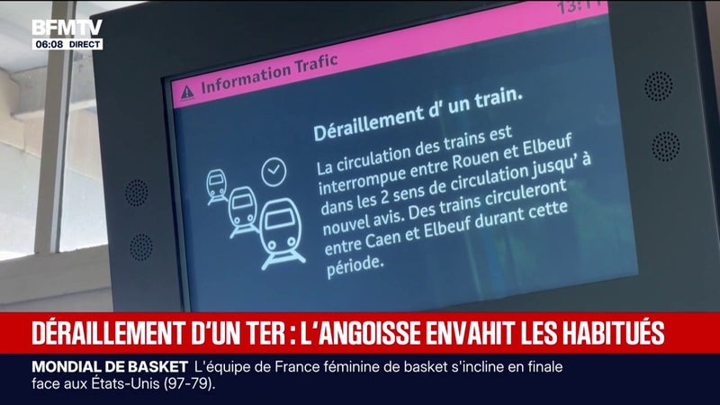 "Je me suis demandé si je le prenais": certains voyageurs de la ligne du TER qui a déraillé sont inquiets