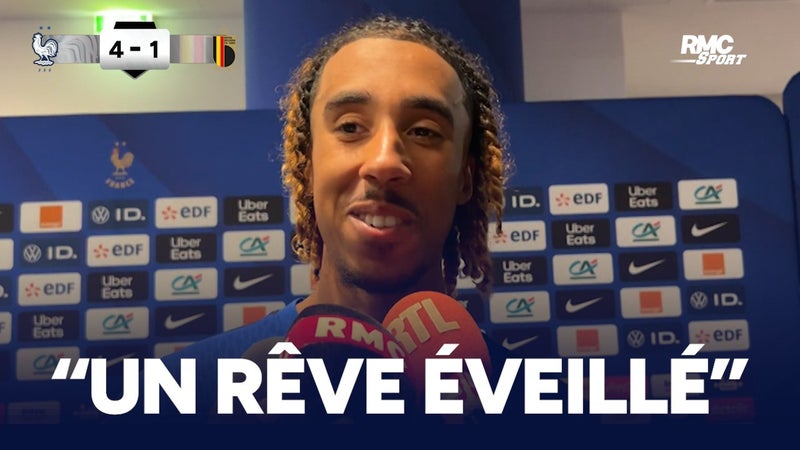 France 4-1 Belgique : "Je vais attendre demain pour redescendre", l'émotion de Leny Yoro après sa première sélection