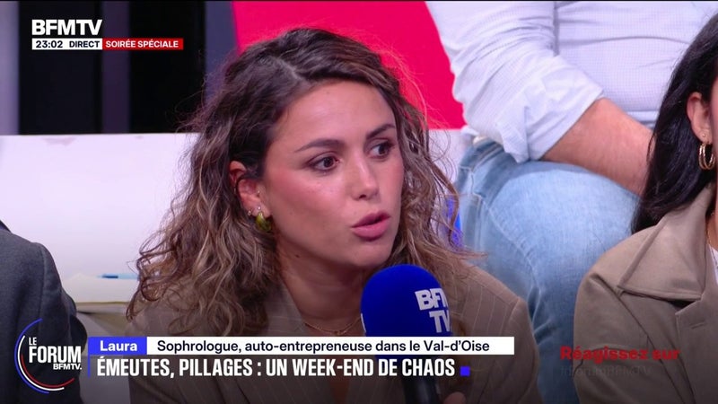 FORUM BFMTV - "On a muselé les Français, on ne nous écoute plus, on ne nous entend plus", estime Laura, sophrologue, auto-entrepreneuse