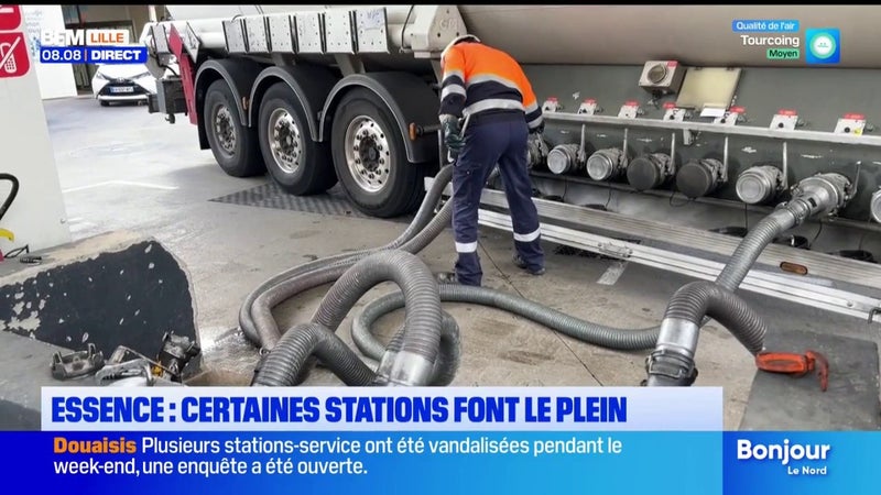 A Saint-Omer, la fréquentation des stations essence bondit et les cuves se vident rapidemment