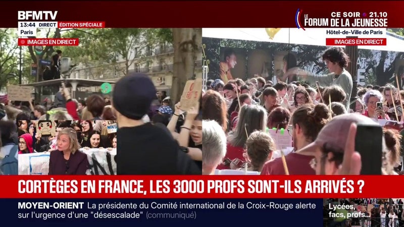 Mobilisation lycéenne et étudiante: "On n'attend plus rien de ce gouvernement, on exige", explique Sofia Tizaoui, ancienne présidente de l'Union syndicale étudiante