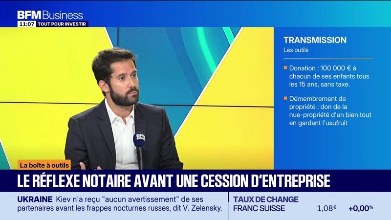La boîte à outils : Maître Antoine Cellard - Le réflexe notaire avant une cession d'entreprise - 19/10