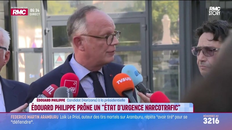 Édouard Philippe prône un "état d’urgence narcotrafic"