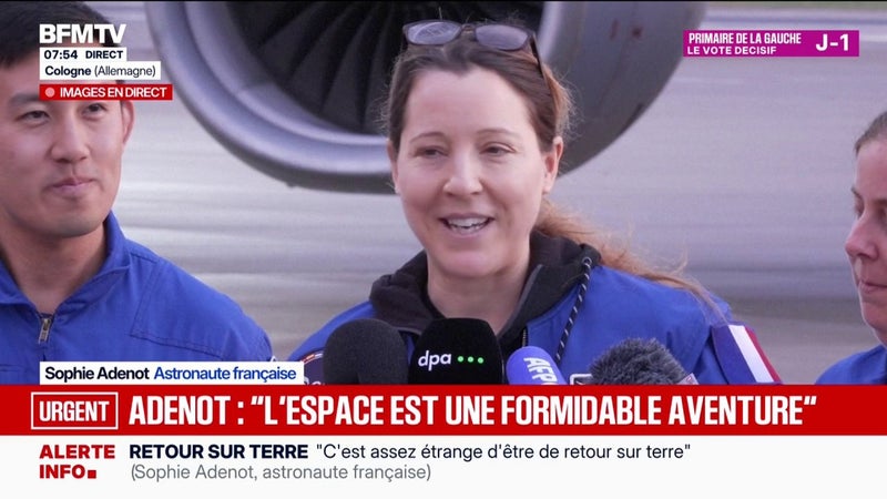 Retour sur Terre de Sophie Adenot: "La mission a été couronnée de succès", affirme l'astronaute française
