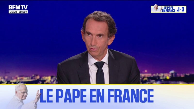 "Les clients viennent plus souvent, les paniers se réduisent", détaille Alexandre Bompard, PSG de Carrefour