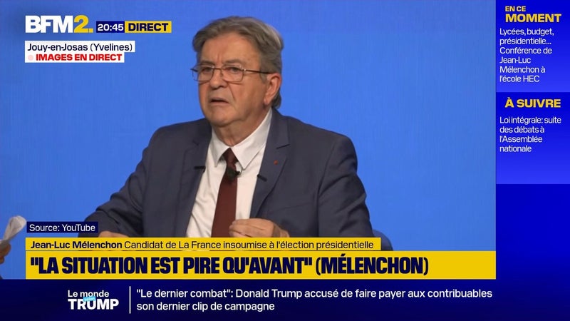 "Cette troupe n'est plus tenue": la colère de Jean-Luc Mélenchon sur le maintien de l'ordre lors des manifestations lycéennes