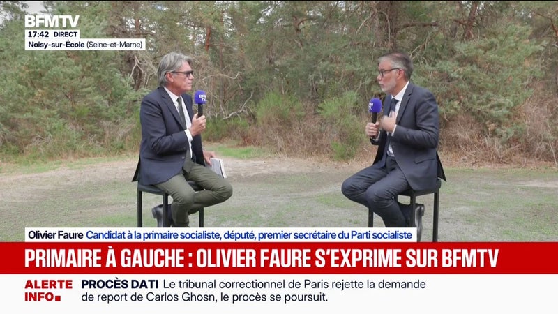 Éviction de Philippe Brun de la primaire socialiste: "La décision conservatoire qui a été prise était la seule possible", estime Olivier Faure, Premier secrétaire du PS et candidat à la primaire socialiste