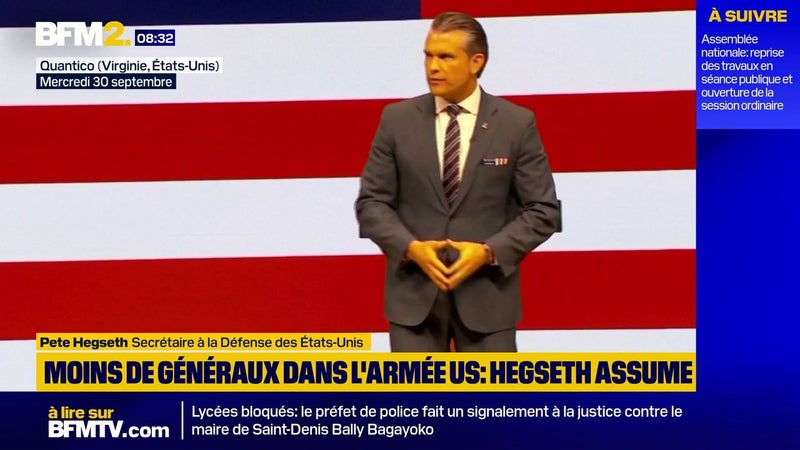 Pete Hegseth affirme avoir réduit de 20% le nombre de généraux et amiraux américains