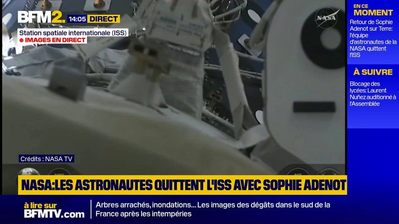 Retour sur Terre de Sophie Adenot: la capsule Crew Dragon s'est détachée de l'ISS