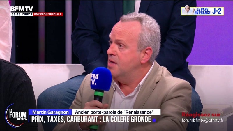 FORUM BFMTV - "Ce que je regrette, c'est qu'on ne dépasse pas le stade de la colère", estime Martin Garagnon, ancien porte-parole de "Renaissance"