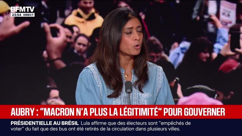 Aubry : "Macron n'a plus la légitimité" pour gouverner - 25/10