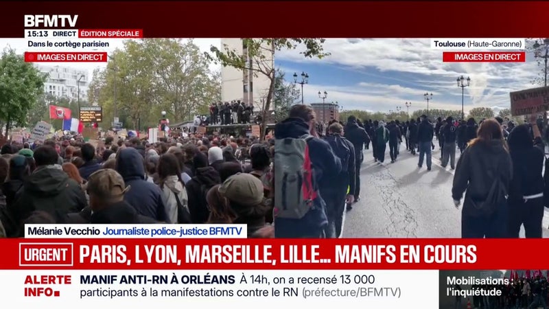 Orléans: 13.000 personnes ont défilé contre le congrès du Rassemblement national, la manifestation est terminée et s'est déroulée dans le calme