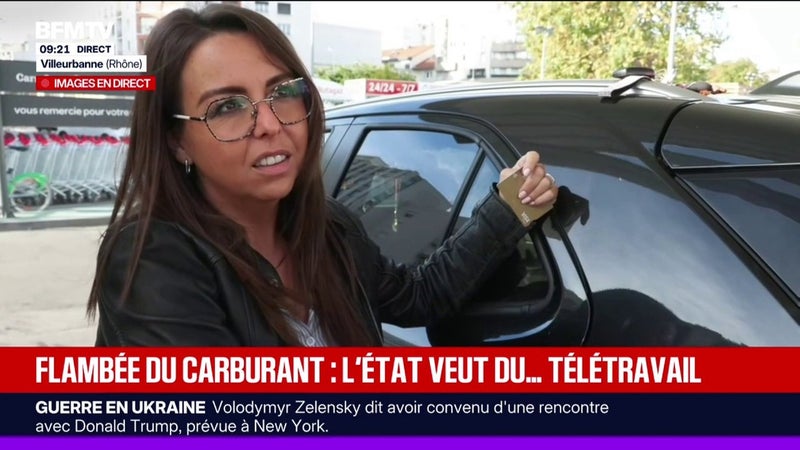 Le gouvernement propose plus de télétravail face à la flambée des prix du carburant: "Ce n'est pas réalisable de partout", souffle Laura, obligée d'utiliser sa voiture
